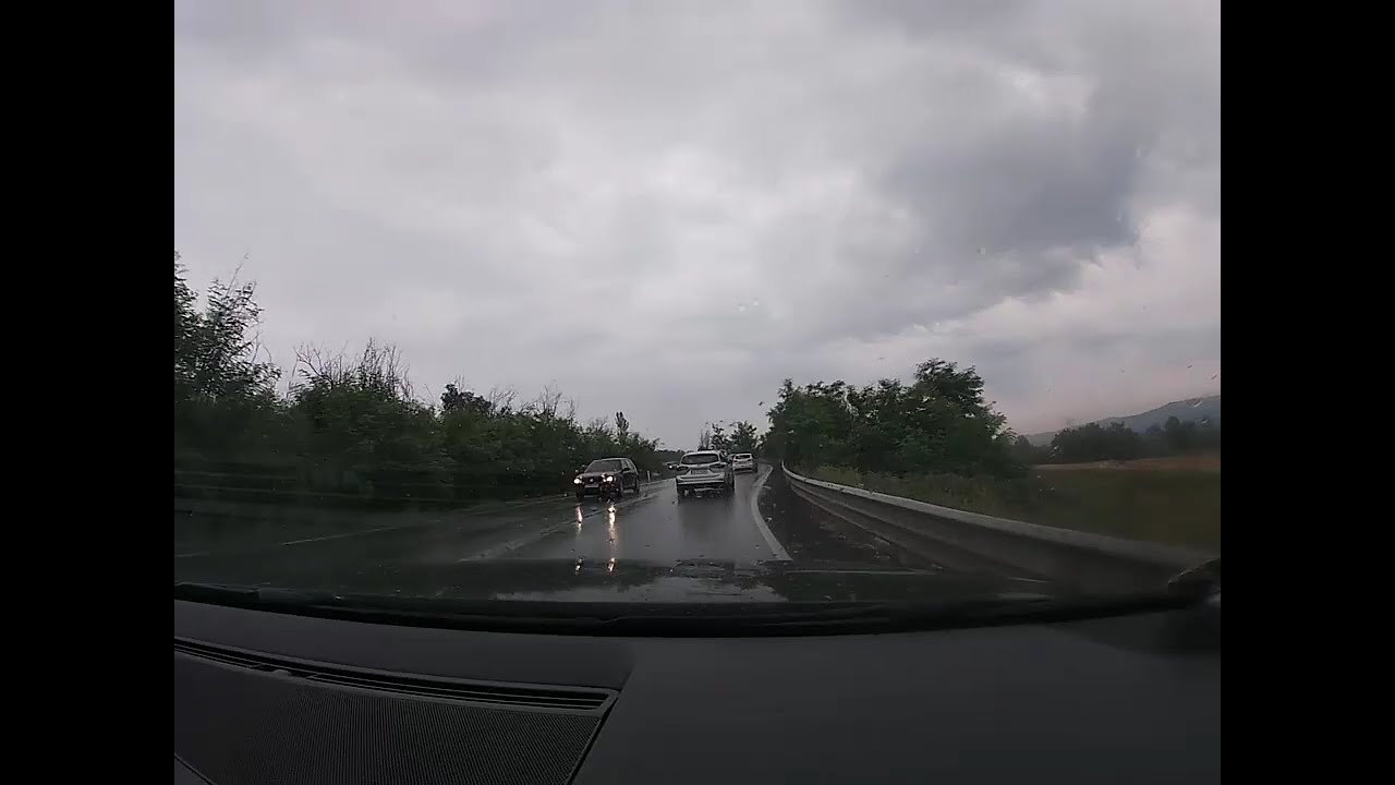 Driving through Romania RU - Fahren durch Rumänien, Hightway Margina, Cosava, Cosevita