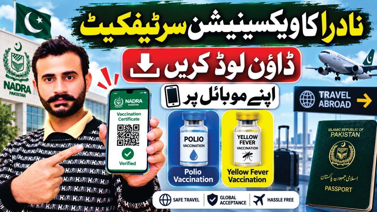 How To Download NADRA Vaccination Certificate on Mobile | Polio & Yellow Fever Certificate