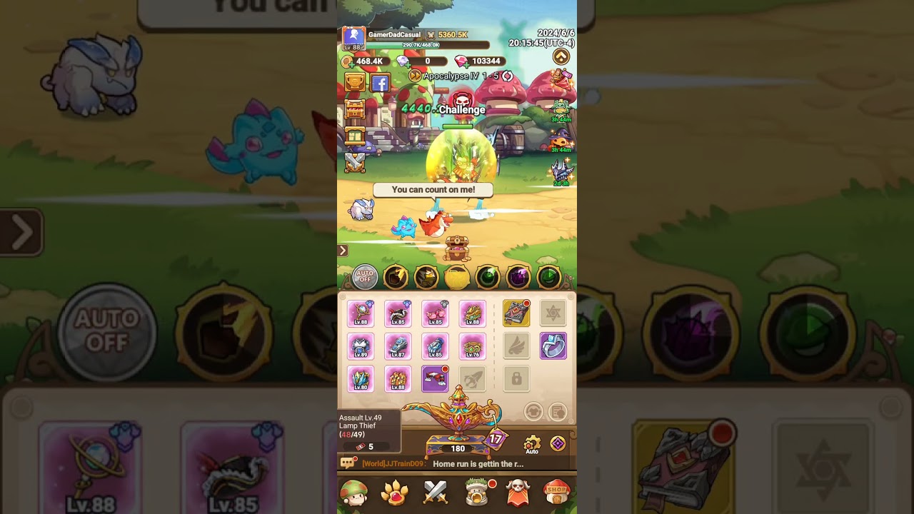 Legend of Mushroom - Tips - Manually Beat Slime Boss With Good Spell Usage