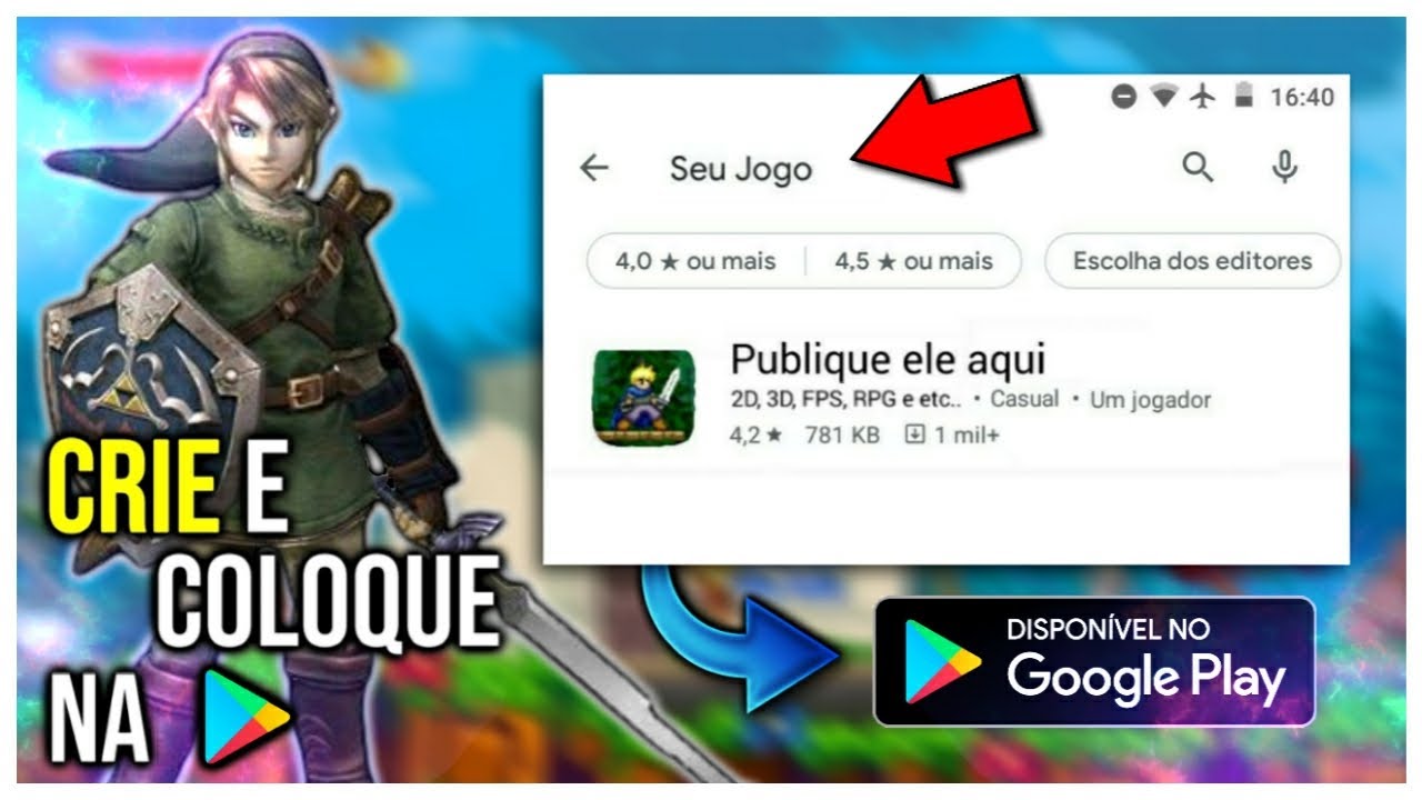 COMO CRIAR UM JOGO NO CELULAR E PUBLICAR NA PLAY STORE