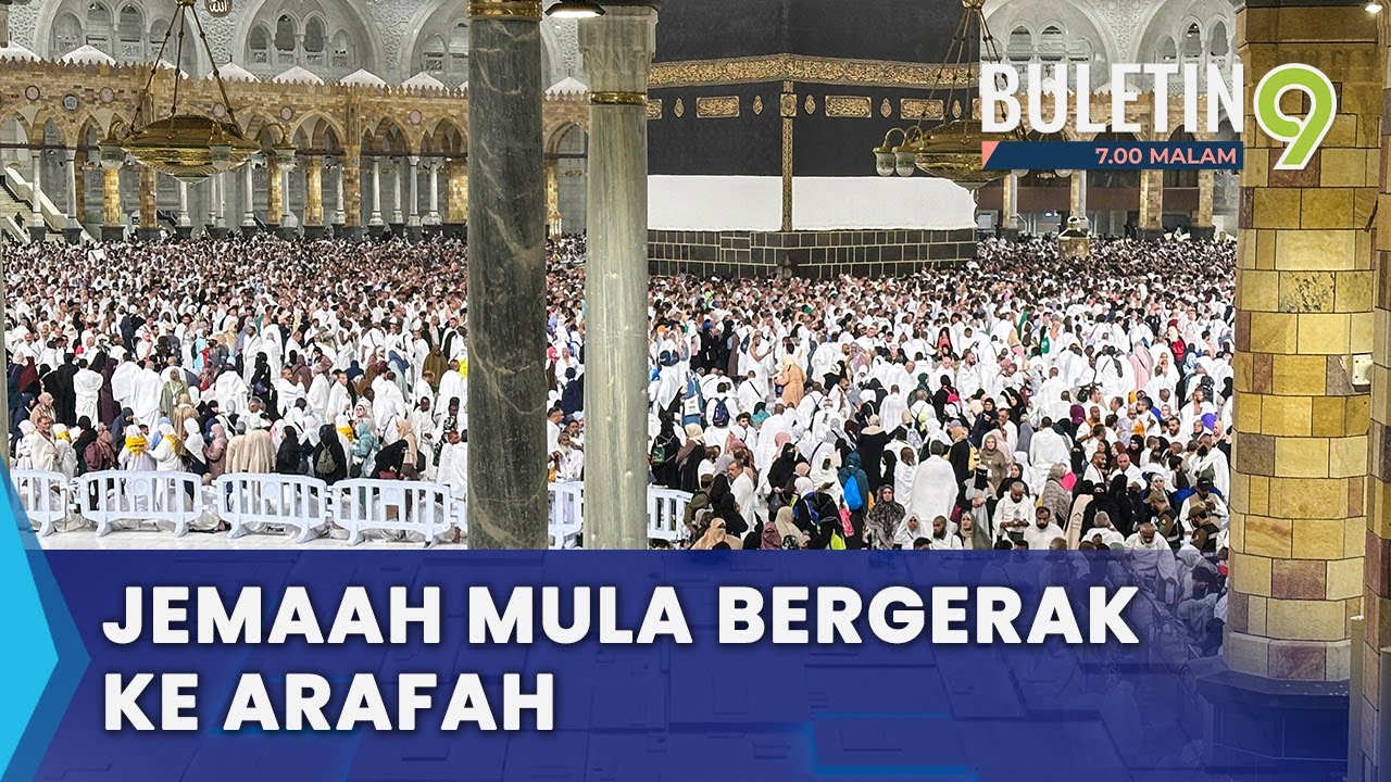 Dua Juta Jemaah Mula Bergerak Ke Arafah, Suhu Cecah 40 Darjah Celsius