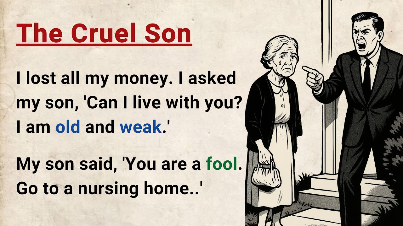 Learn English through Stories Level 3 ⭐ The Cruel Son - Improve your English | English Audio Podcast