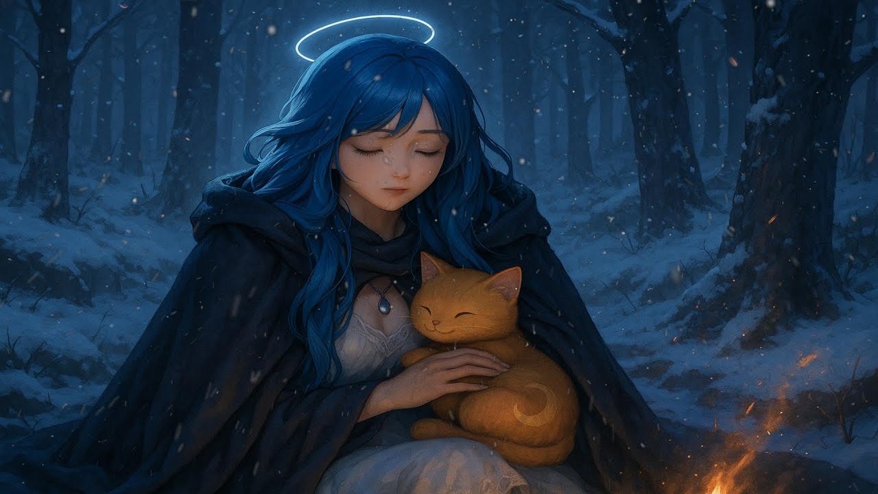 Luna’s Winter Hearth | 1 Hour of Lo-fi Vibes for Comfort & Reflection