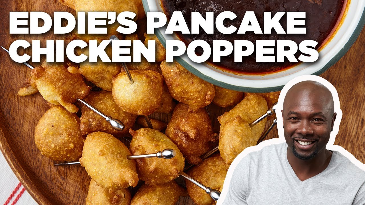 Eddie Jackson's Pancake Chicken Poppers | Food Network