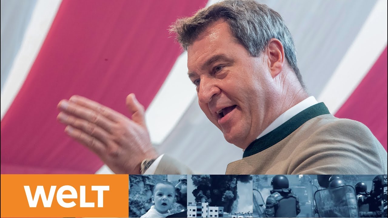 HEISSE WAHLKAMPFPHASE: Bierzeltrede von Markus Söder beim Gillamoos