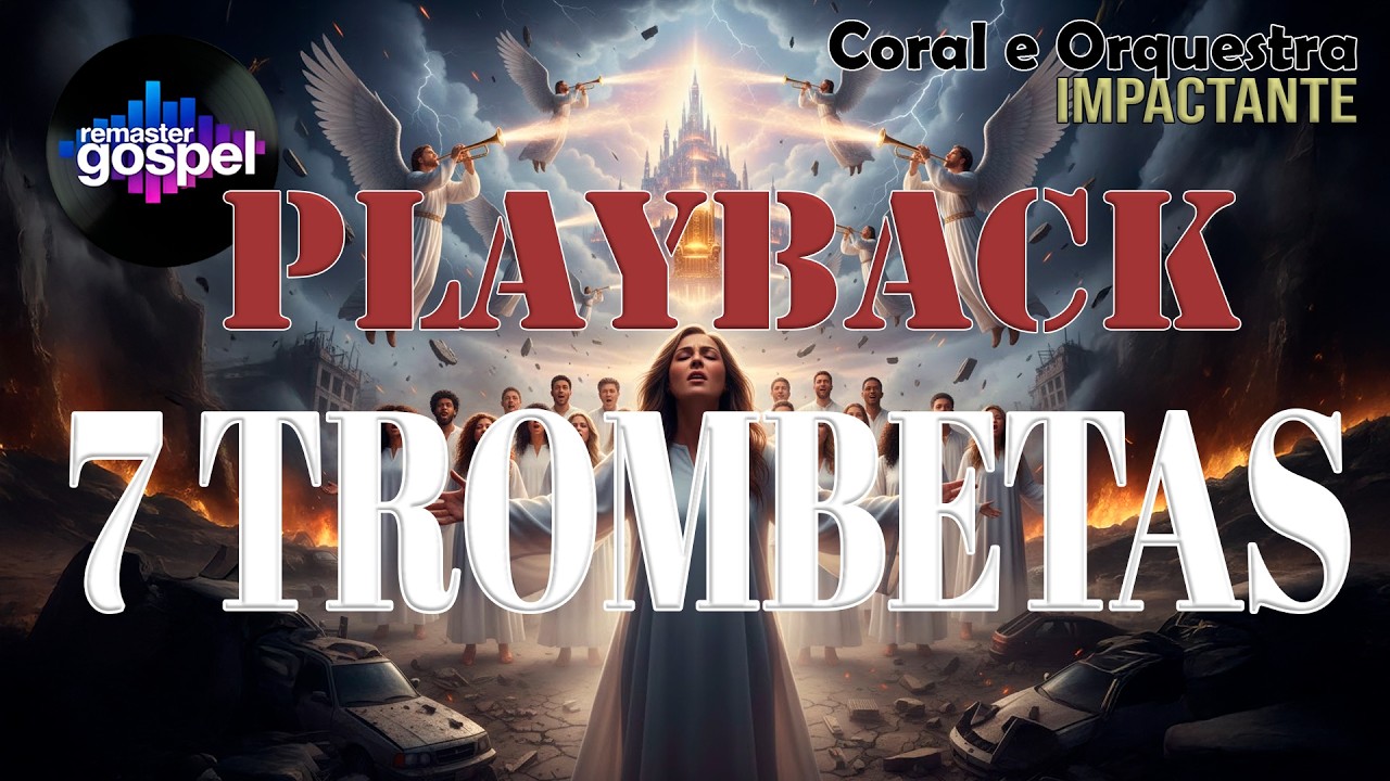 PLAYBACK SETE TROMBETAS numa versão ÉPICA ESPETACULAR com CORAL e Orquestra PRA VOCÊ CANTAR JUNTO