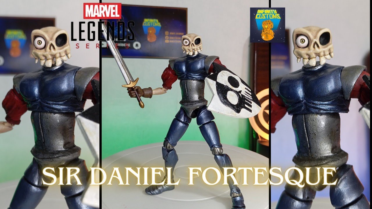 CUSTOM MARVEL LEGENDS SIR DANIEL FORTESQUE MEDIEVIL 2 #custom #marvellegends