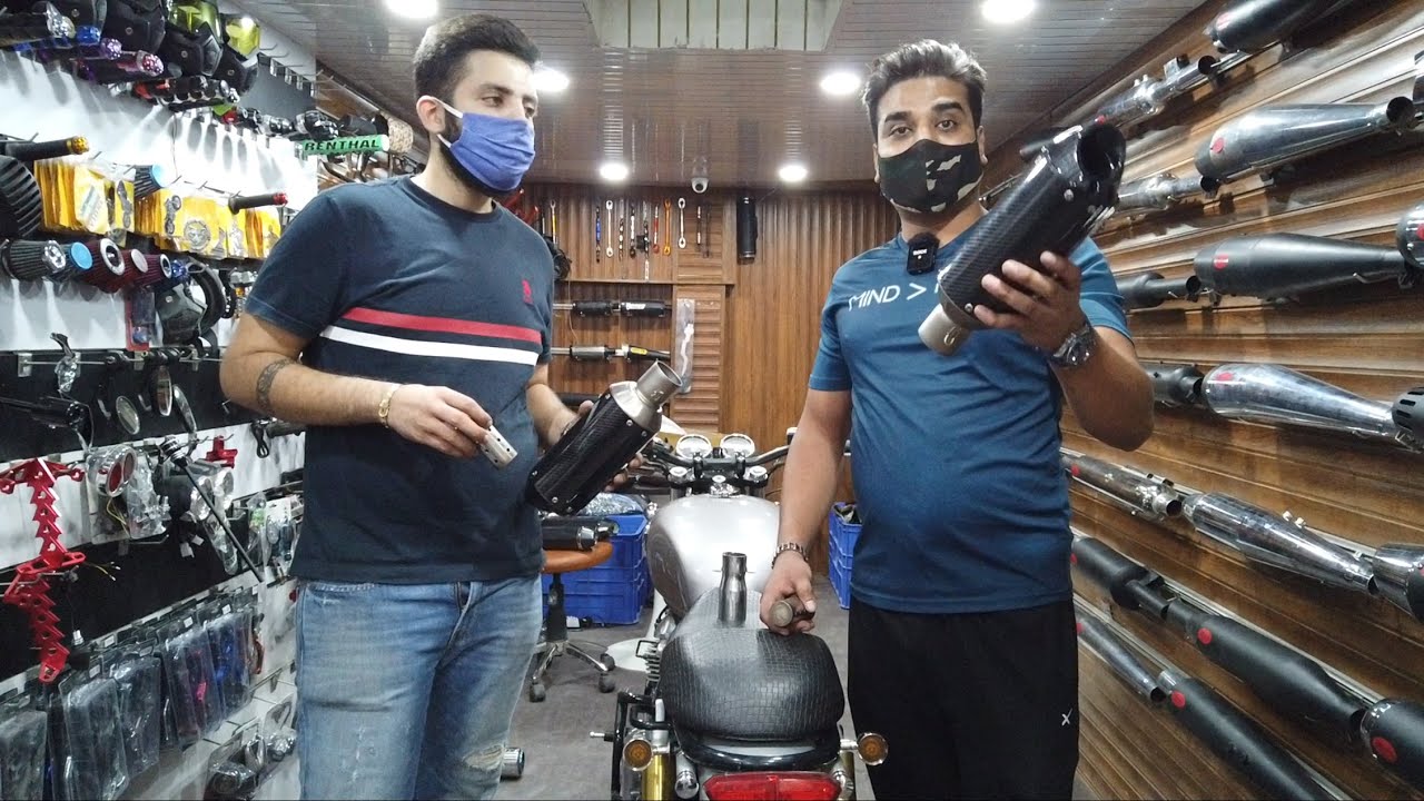 Royal Enfield interceptor 650 and GT650 with Sports exhaust / silencer - King Indian - King Indian