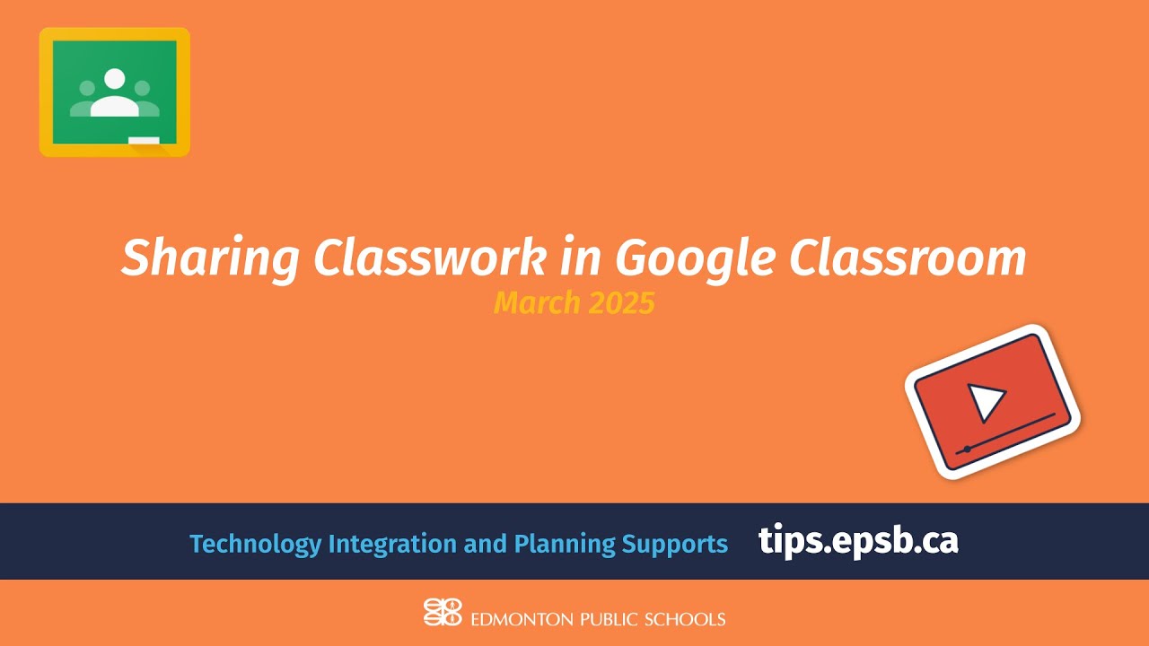 Sharing Classwork in Google Classroom