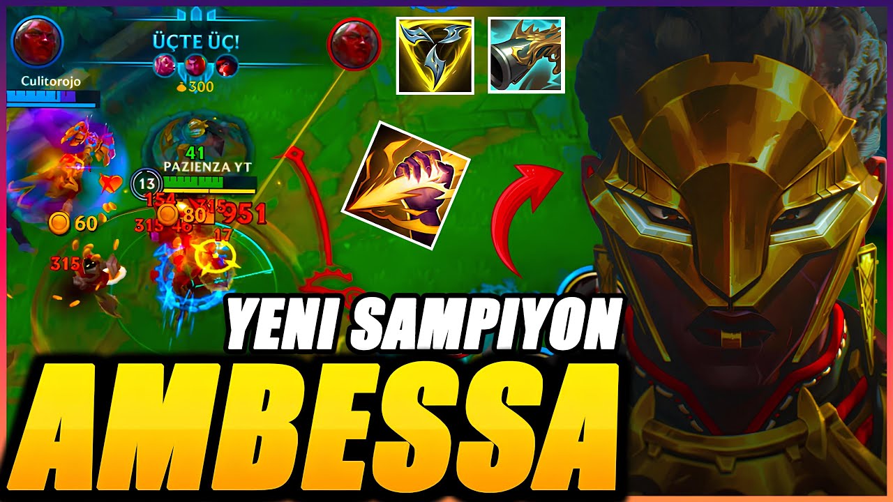 WILD RIFT YENİ ŞAMPİYON AMBESSA DAKİKADAN HIZLI KILL ALIYOR! ARCANE