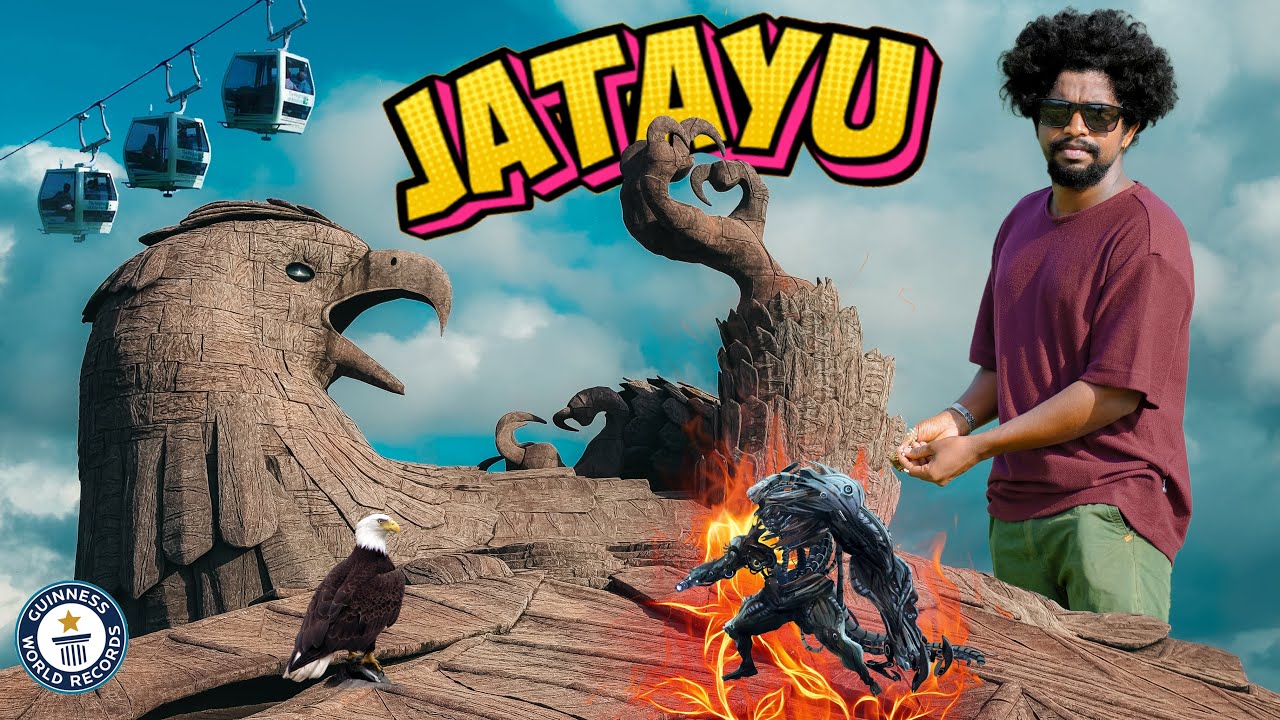 WORLD’S LARGEST BIRD STATUE 😮| உலகின் மிகப்பெரிய பறவை சிலை 🦅 | JATAYU EARTH’S CENTRE 🌍 | VARKALA 📍