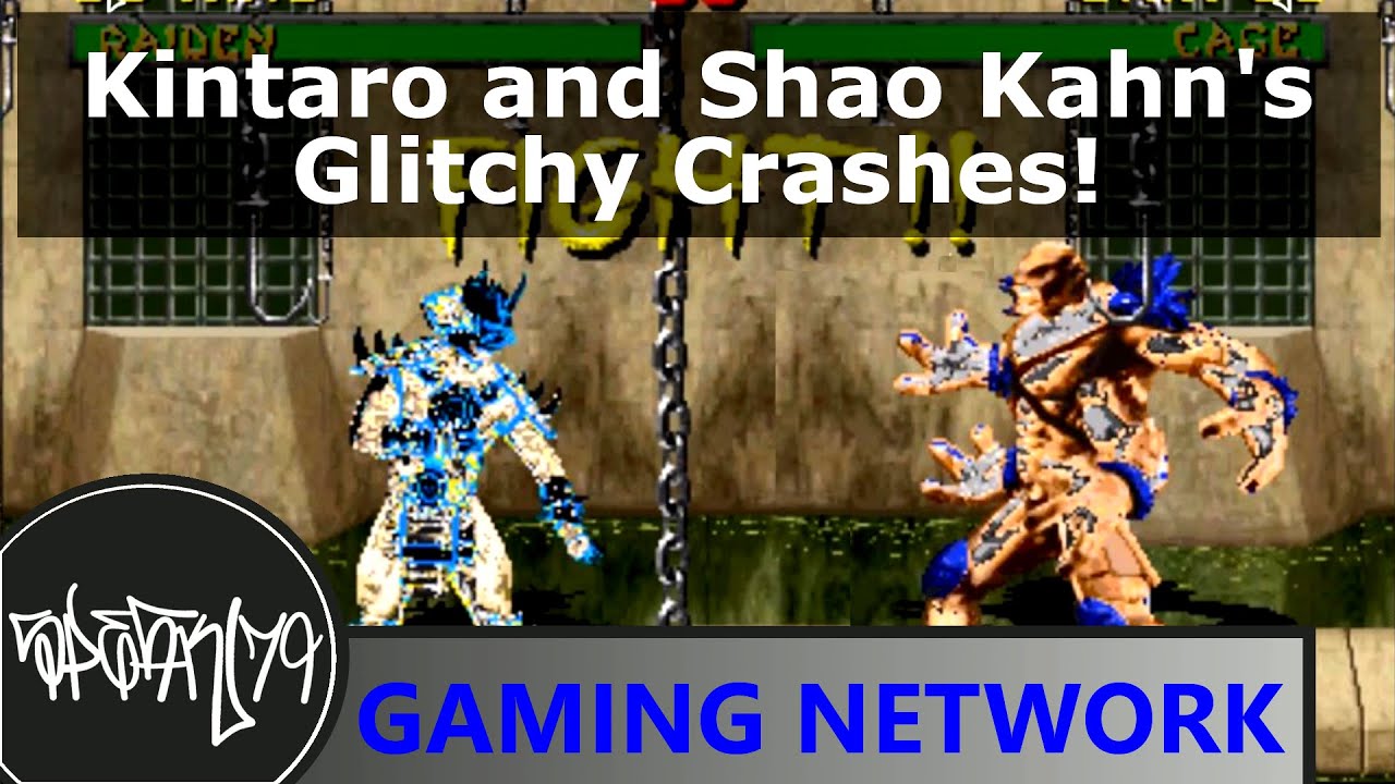 Kintaro and Shao Kahn's Glitchy Crashes Collection! (Using MAME cheats.)