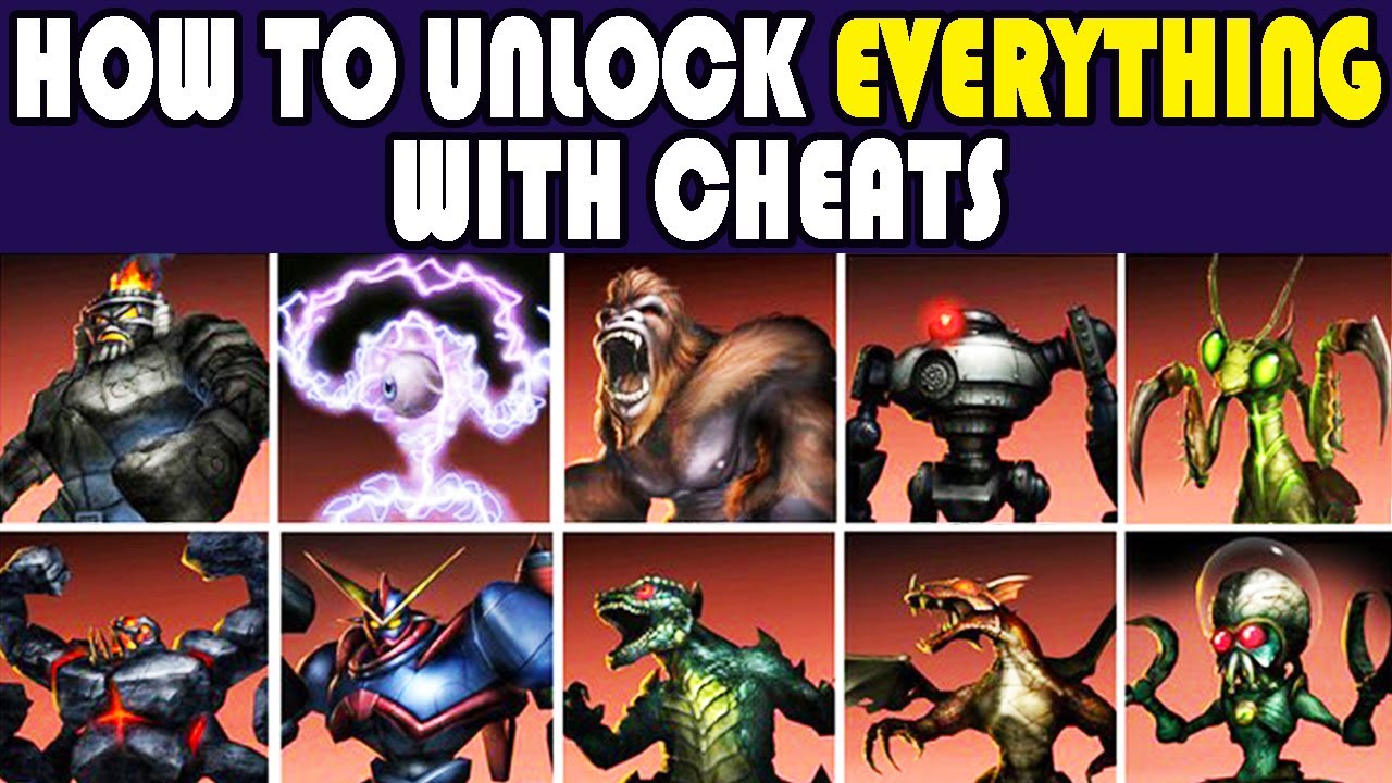 War of the Monsters - ALL CHEAT CODES GUIDE + How to unlock all Characters, Costumes & Stages (PS2)