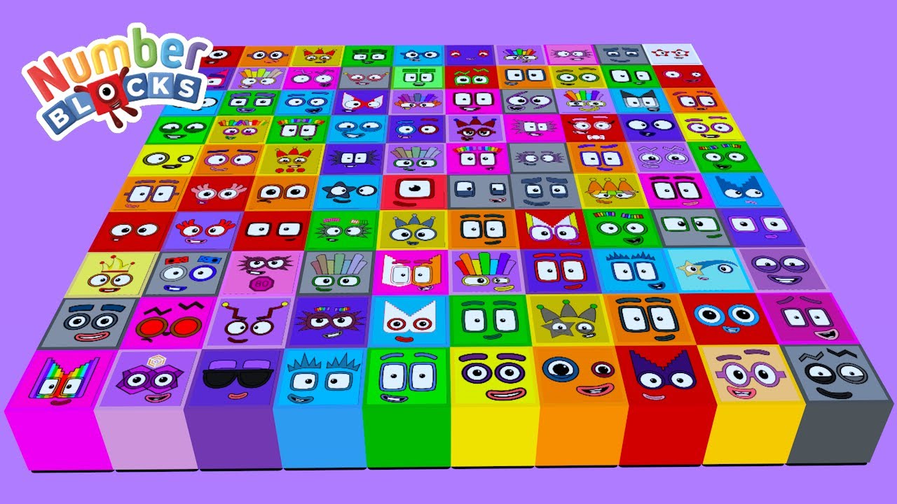 Counting Numberblocks with Lego Face | Learn Numbers 1 to 100 for Kids 🎉
