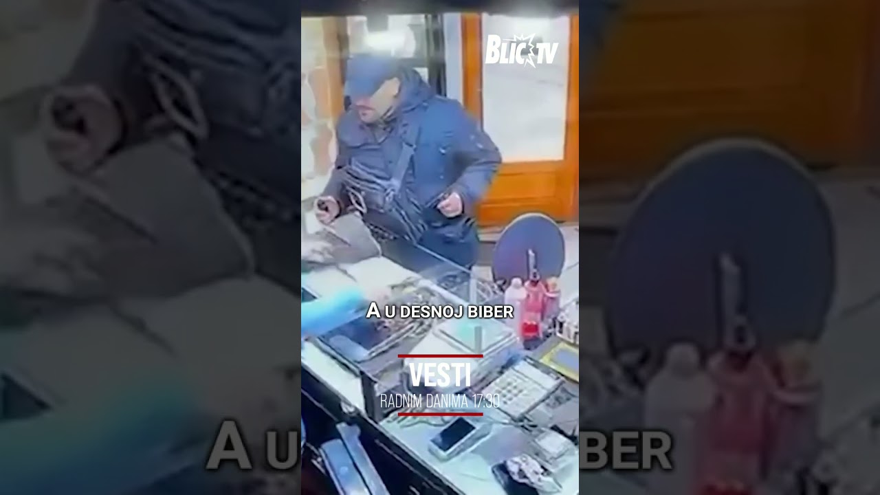 Objavljen snimak pljačke zlatare
