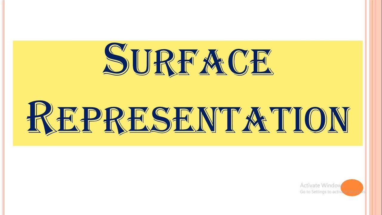 Surface Representation | CAD CAM