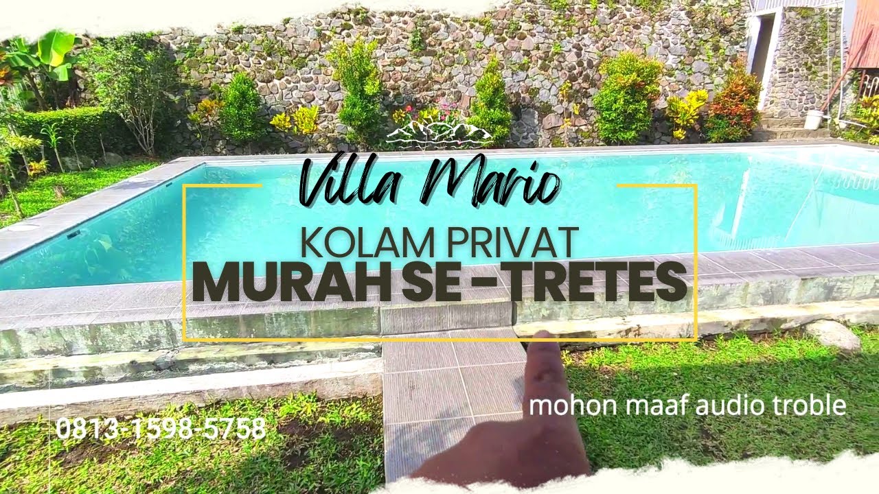 Villa kolam privat 4 kamar paling murah di tretes