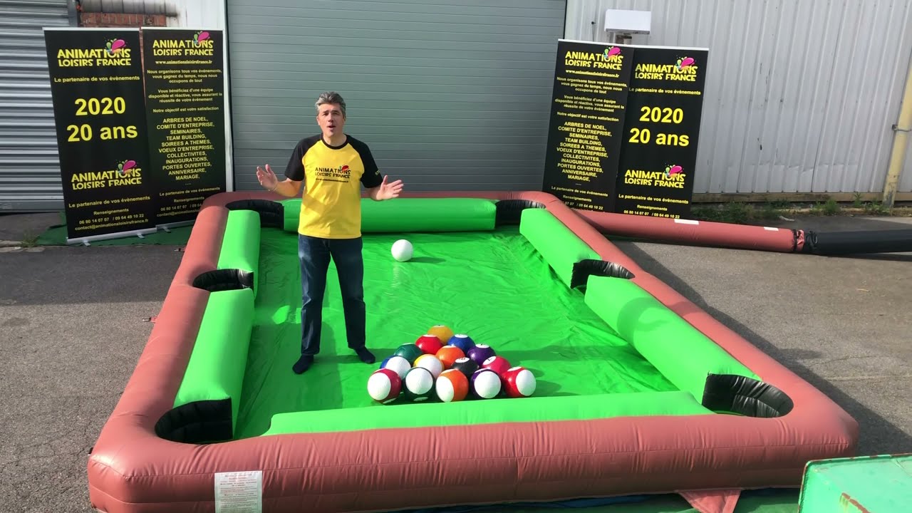 Jeu gonflable Billard foot