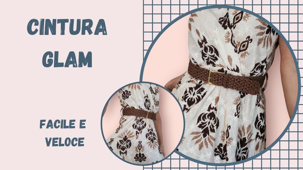 Cintura Glam tutorial uncinetto facile e veloce