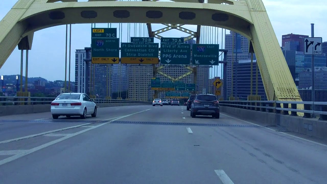 Pittsburgh, PA Expressway & Bridge Tour eastbound