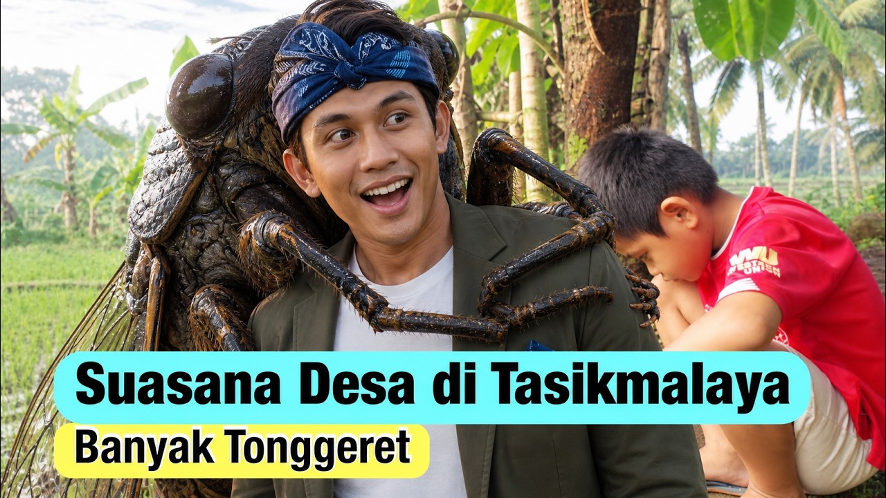 Suasana Desa di Tasikmalaya Masih Banyak Tonggeret