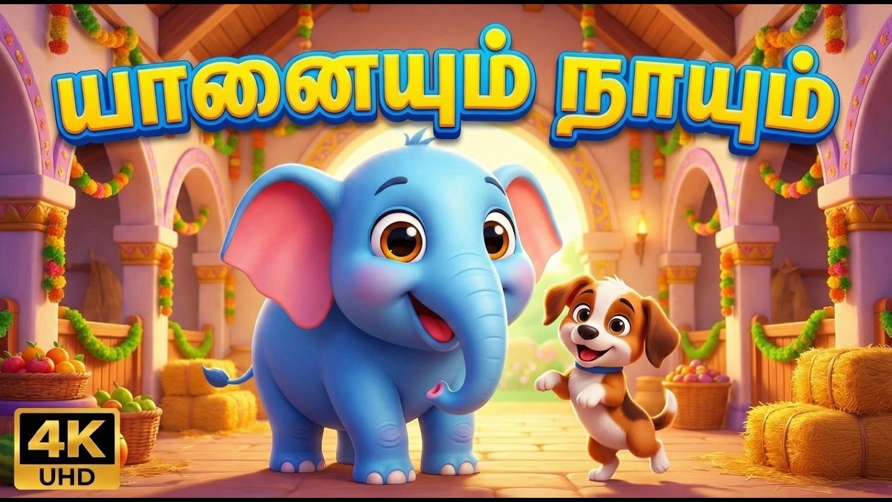 யானையும் நாயும் 🐘🐶 | உண்மை நட்பு | குழந்தைகள் பாடல்