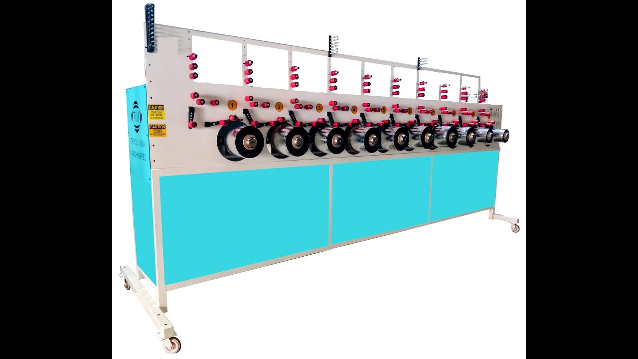 Slitting and Spool Winding Machine 10 Stations