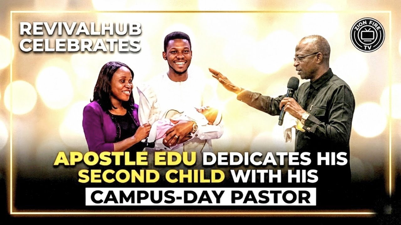 THE JOY OF A FATHER! Apostle Edu Udechukwu Dedicates His 2nd Child
