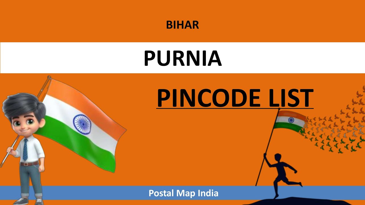 Purnia District Pincode List || BIHAR Zip Codes
