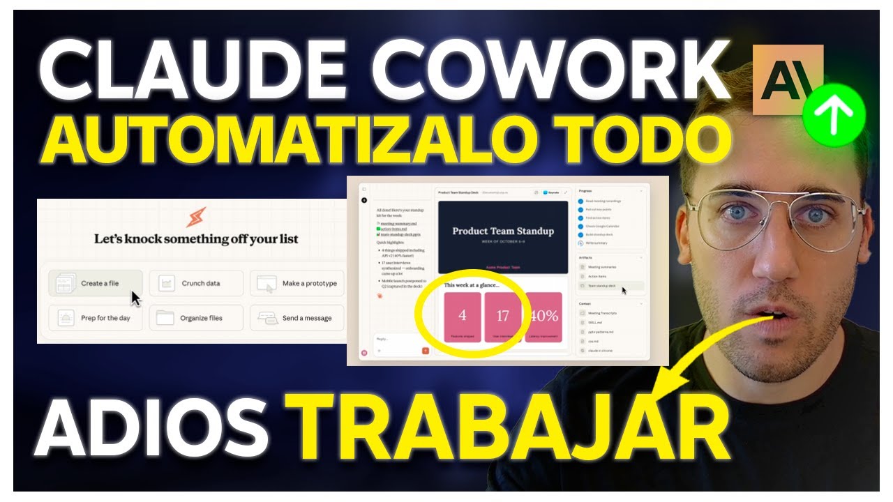 🔔 CLAUDE COWORK ES UNA LOCURA 💥 | ANTHROPIC LANZA EL MEJOR AGENTE GENERAL HASTA AHORA 😱