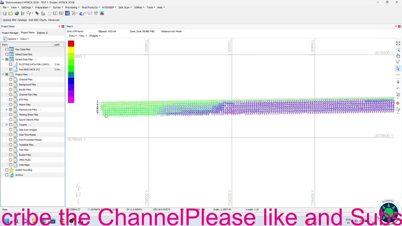 How to make a contour with SBES   data