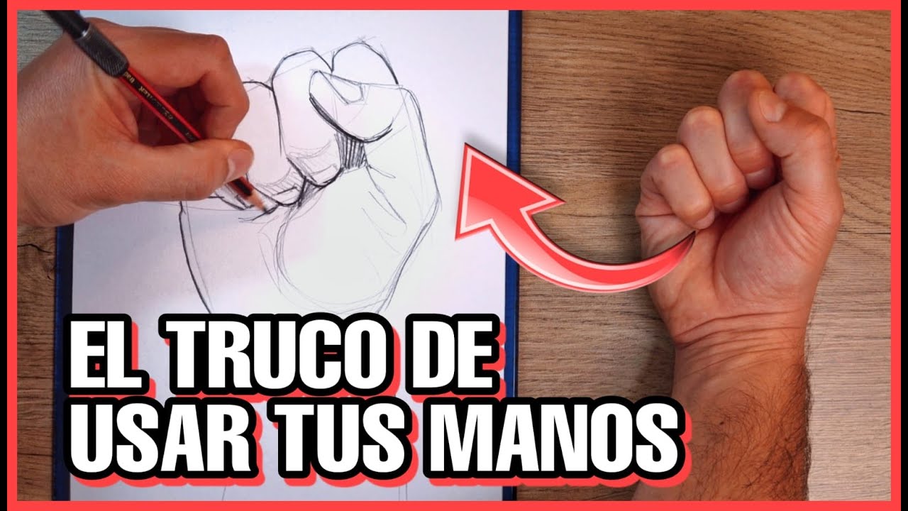 APRENDE a DIBUJAR usando TUS MANOS como REFERENCIA