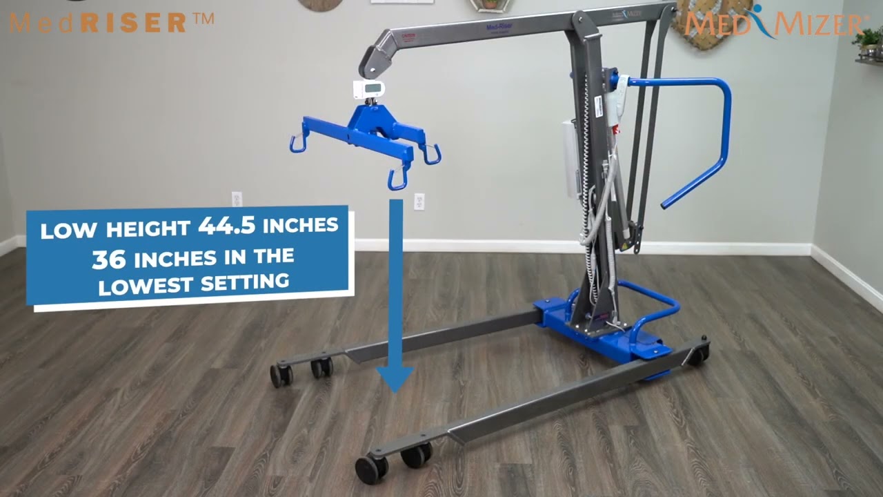 Med-Mizer MedRiser 1000 lbs Bariatric Patient lift introduction 1080p
