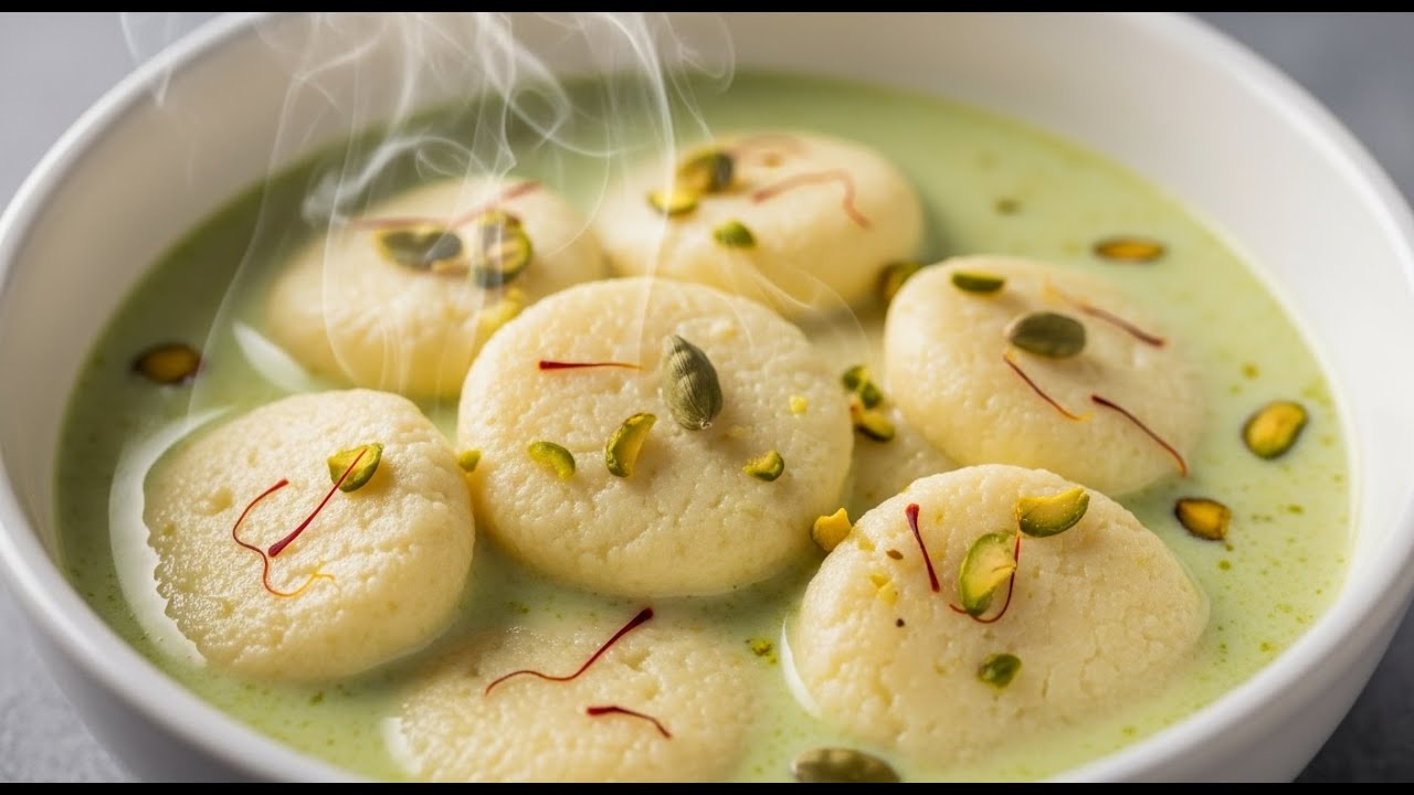 The Secret to Perfectly Soft Pistachio Rasmalai at Home! Laziza Rasmalai