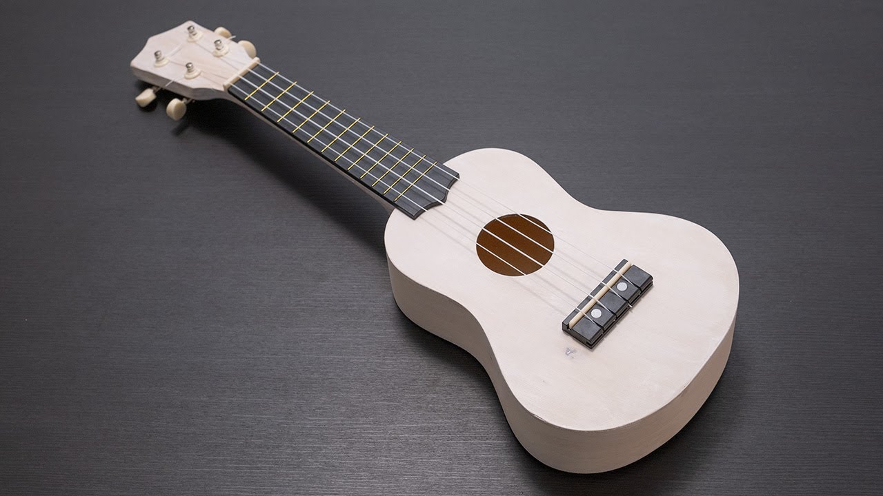 2000円で売っているウクレレ組み立てセットを作って初心者が演奏してみる！ Homemade Ukulele