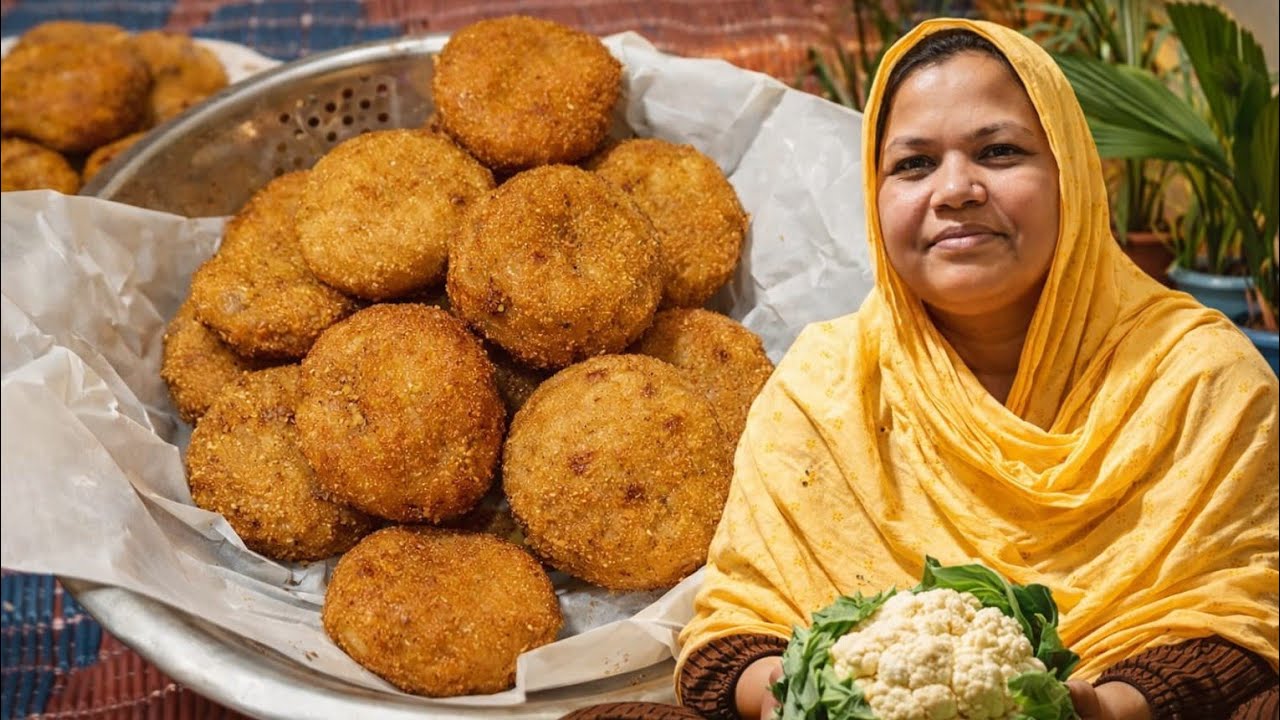 মুচমুচে ফুলকপির চপ রেসিপি | Cauliflower chop | #nurisa'r rannaghar