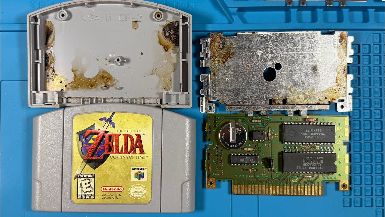 ASMR Teardown of Zelda: Ocarina of Time (N64) – Retro Game Restoration