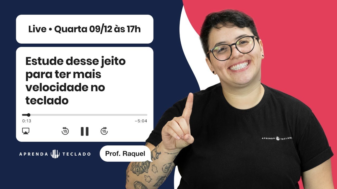 LIVE #19 - Estude desse jeito para ter mais velocidade no teclado