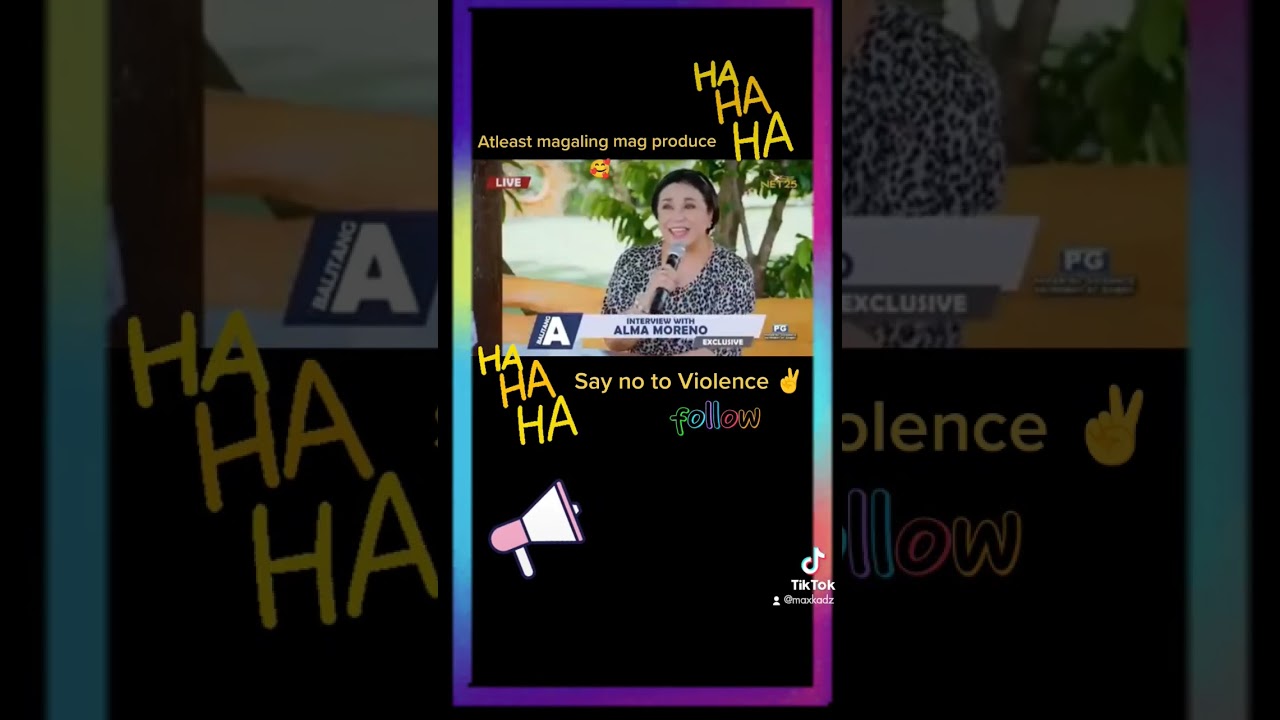 Say no to Violence #PinoyJokeTime #AlmaMoreno #EricQuizon #JokeSitcon #ViralFunny