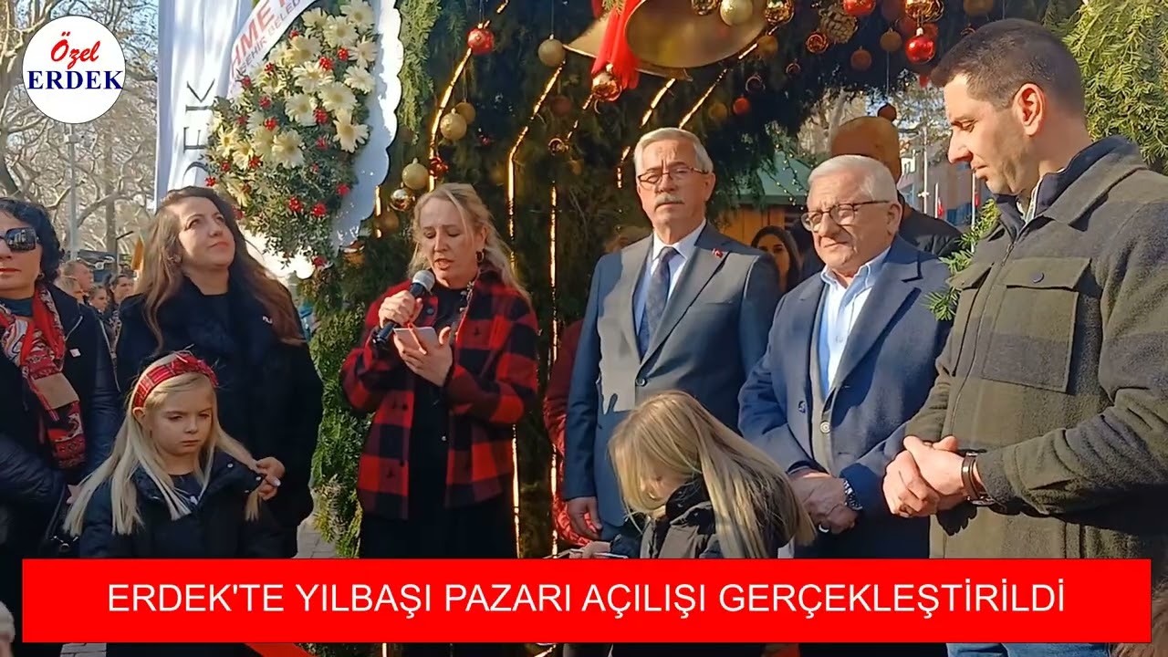 ERDEK'TE YILBAŞI PAZARI AÇILIŞI GERÇEKLEŞTİRİLDİ