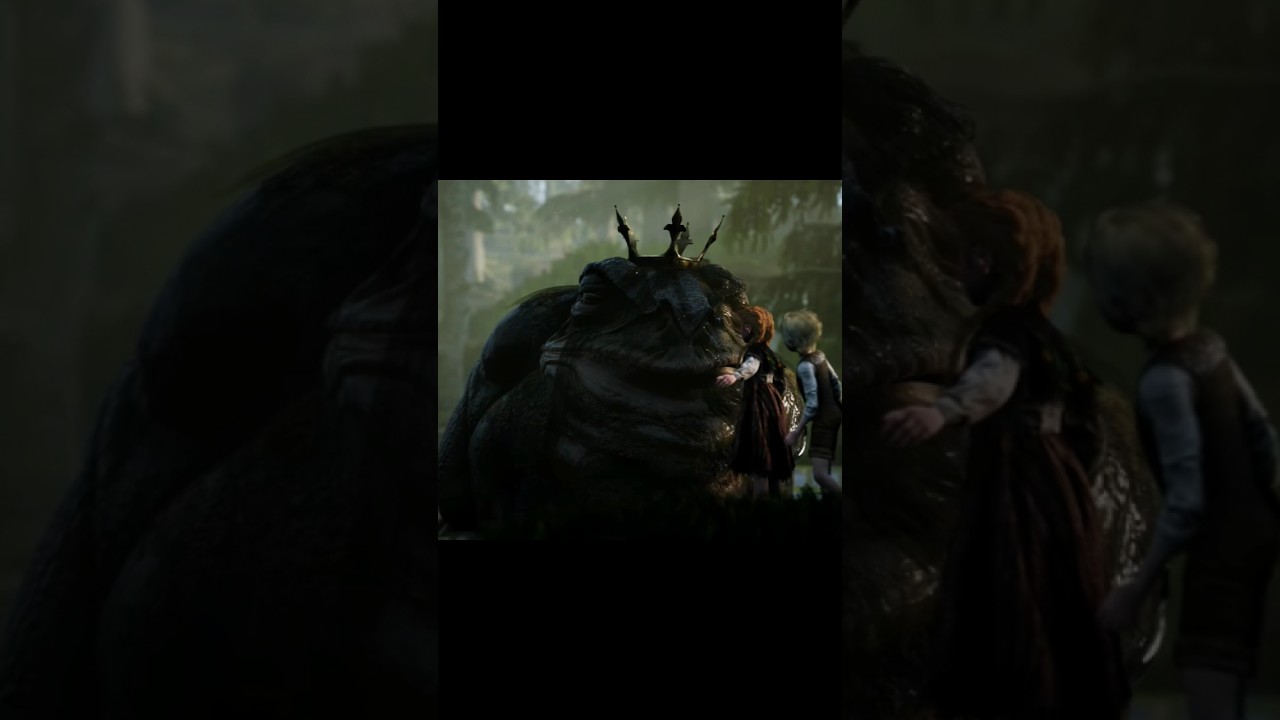 Olle and Lillemore meets the Prince Frog #bramble #bramblethemountainking #shorts