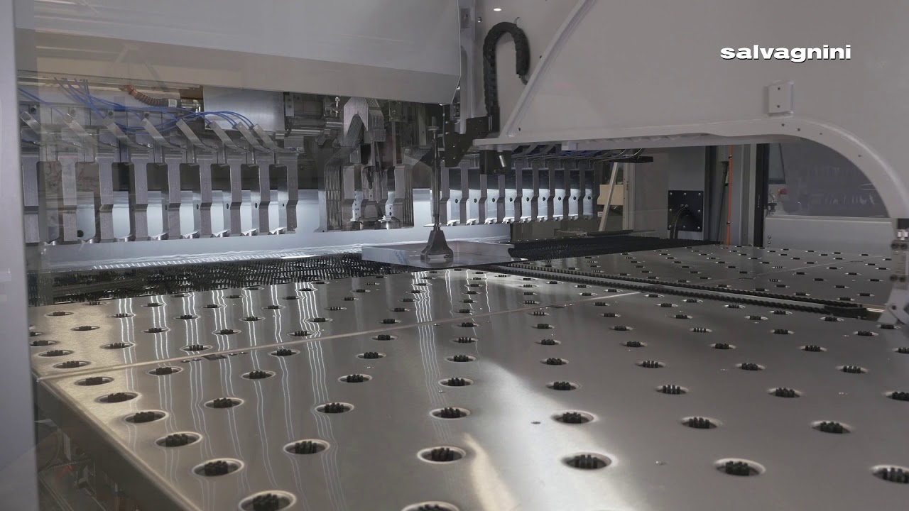 Salvagnini panel bending: how to bend radius stainless steel doors on P2L-2120