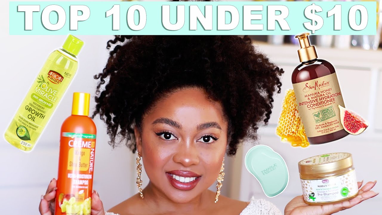 THE BEST NATURAL HAIR PRODUCTS FOR SUPER FAST HAIR GROWTH! (ALL UNDER $10!)