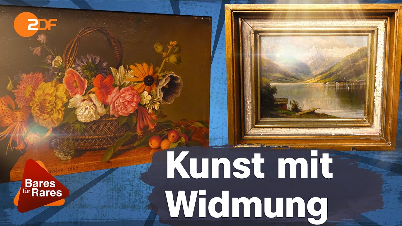 Ölgemälde von 1862 und 1942! Blumenstillleben und See-Motiv | Bares für Rares