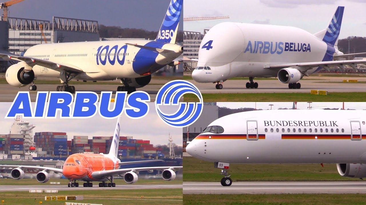 ✈️ 10 min. AIRCRAFT ACTION at AIRBUS FACTORY Hamburg-Finkenwerder