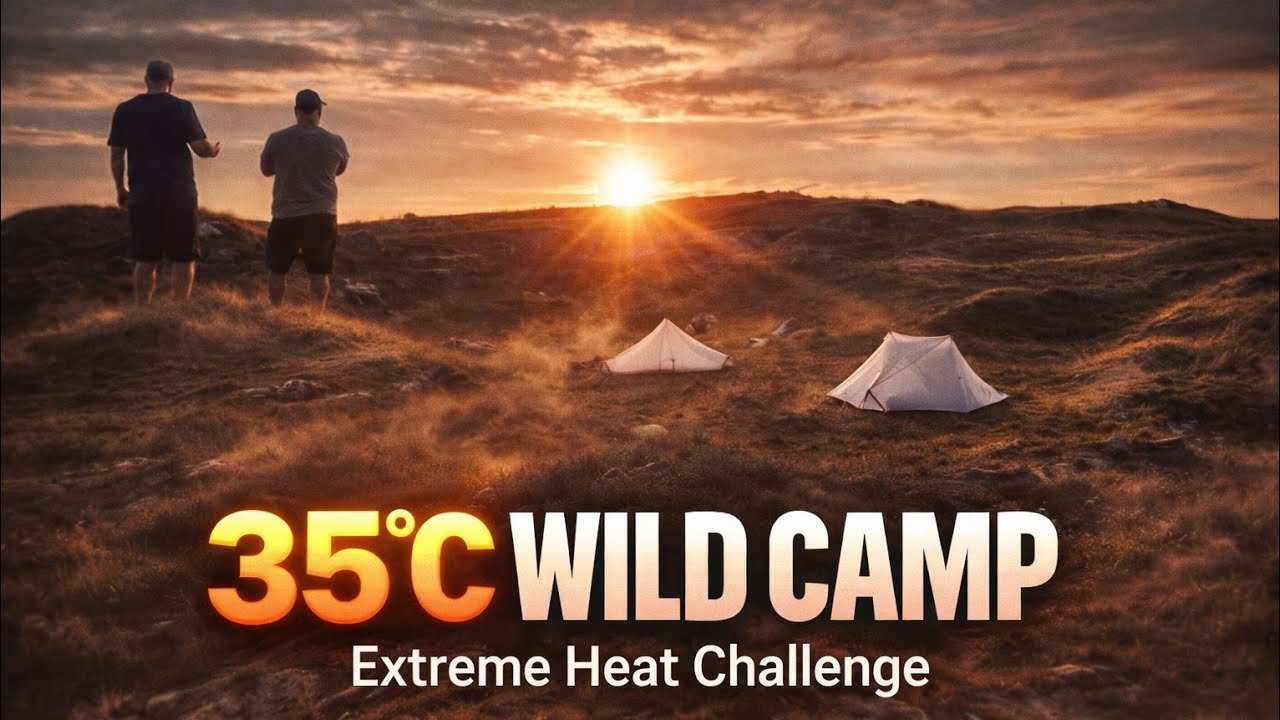 Ystradfellte wildcamp in the tarp tent on the hottest day of the year
