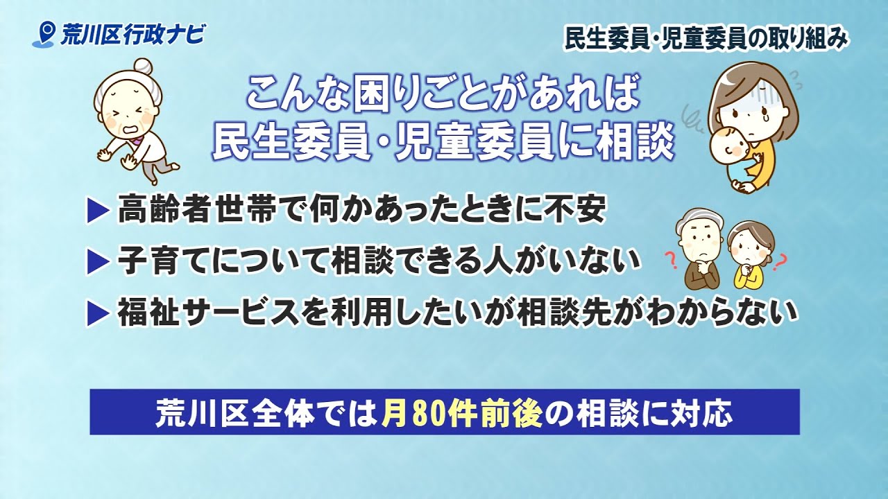 令和7年度行政ナビ「民生委員・児童委員の取り組み」