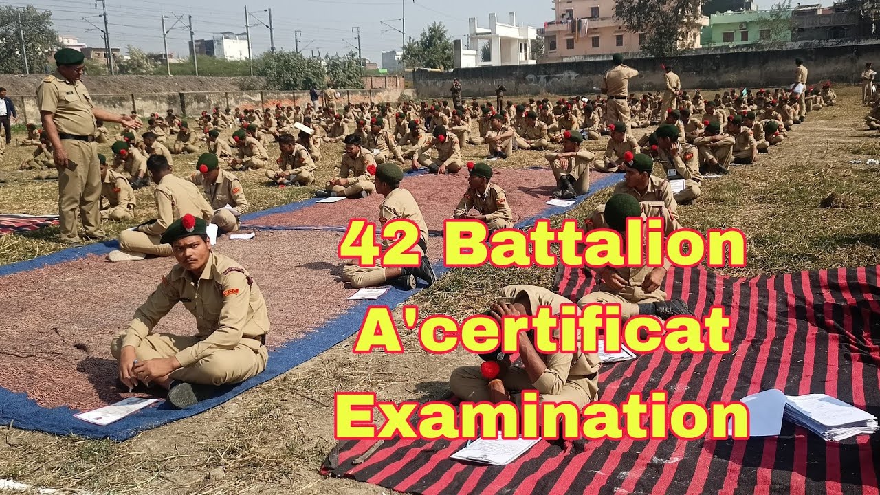 @prashantvermavlog 42 Battalion A'certificat Examination