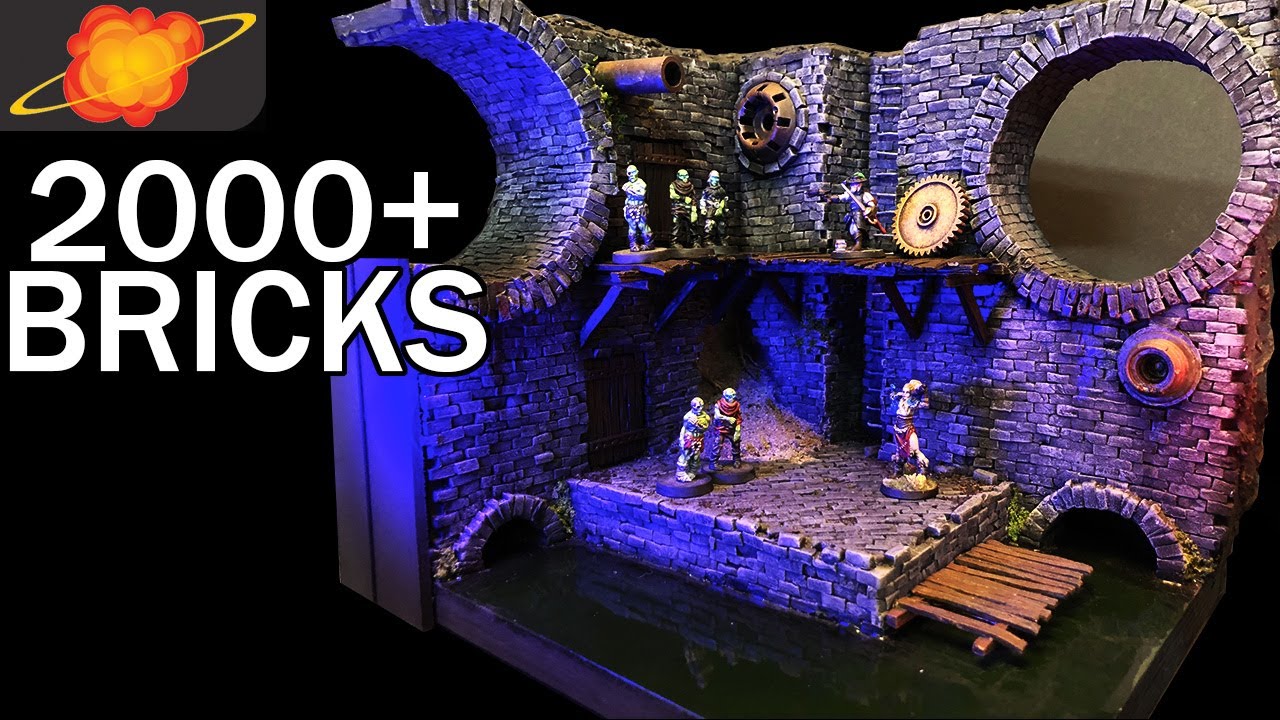 I used more than 2000 bricks to build a Sewer Diorama
