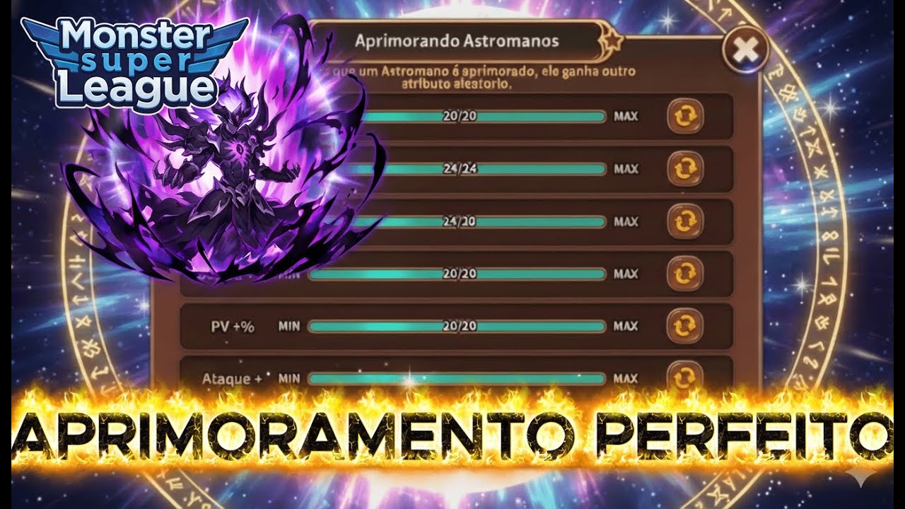 APRIMORE OS SEUS ASTROMANOS DA MELHOR FORMA! MONSTER SUPER LEAGUE